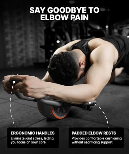 Ab Roller Wheel with Elbow Support & 2 Knee Pads M26267