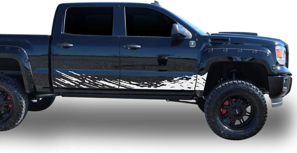 Black Mud Splash Decal Sticker Pack of 2 Y8432
