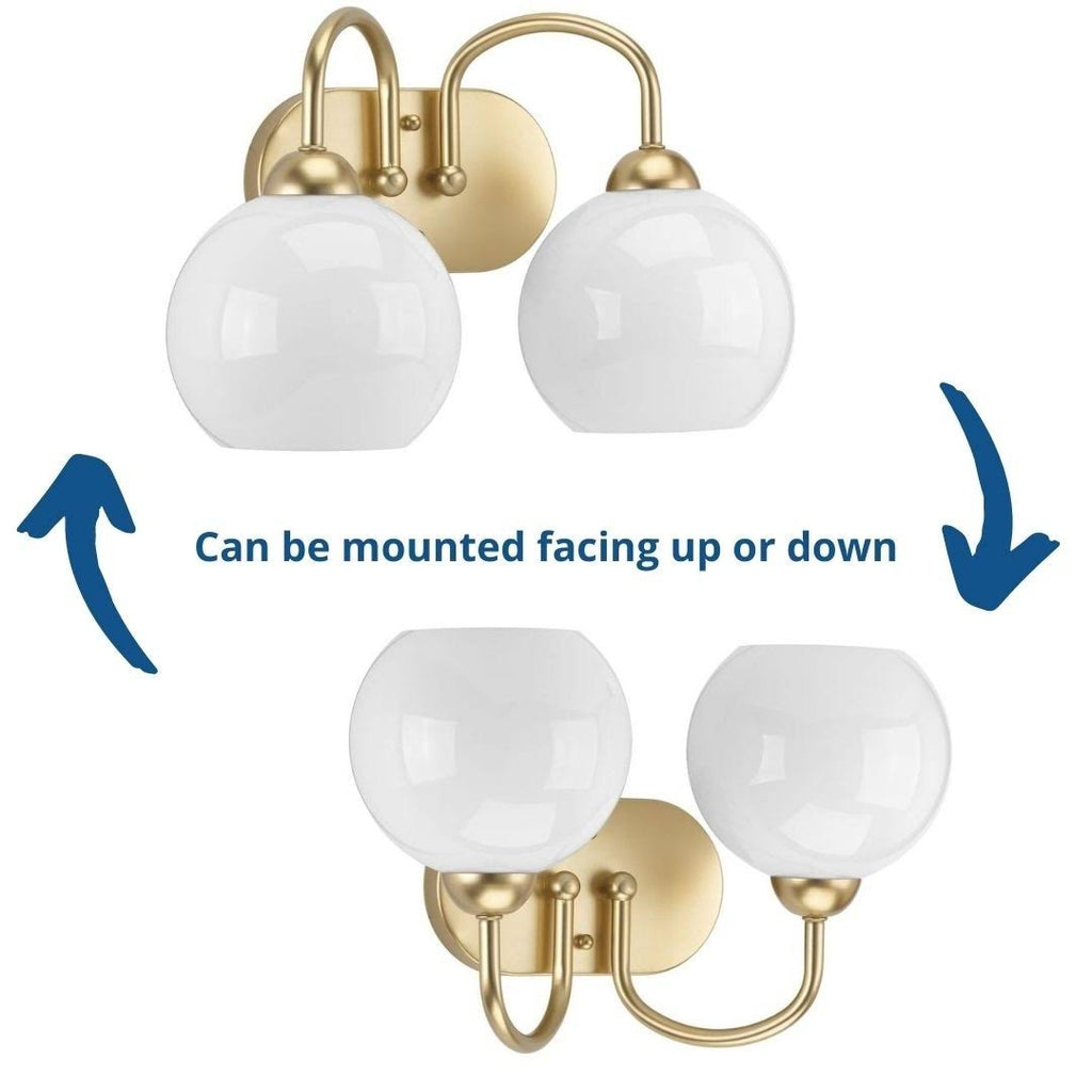 Two-Light Bath Vintage Gold Q567