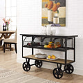 Brown Rolling Kitchen Cart H35936