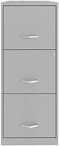 3 Drawer Metal File Cabinet with Lock Pearl White E733