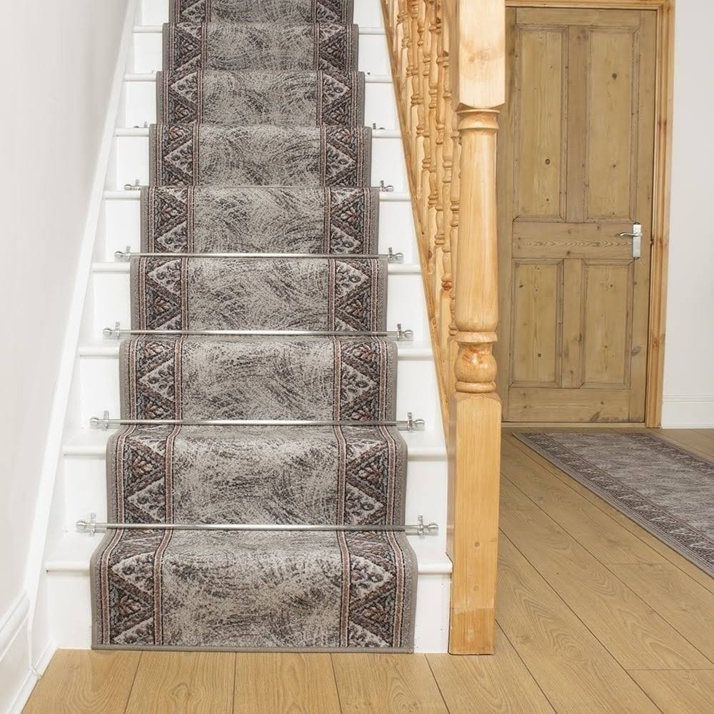 Gray Stair Carpet Runner 6 foot J50908