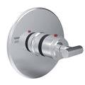 Satin Bronze Round Thermostatic Trim Plate with Handle Z5071