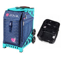 Sport Bag with One Large and Two Mini Utility Pouches Turquoise Frame Q82053