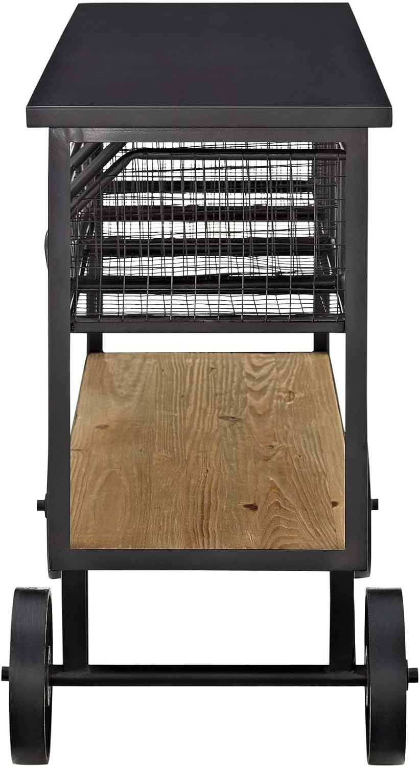 Brown Rolling Kitchen Cart H35936
