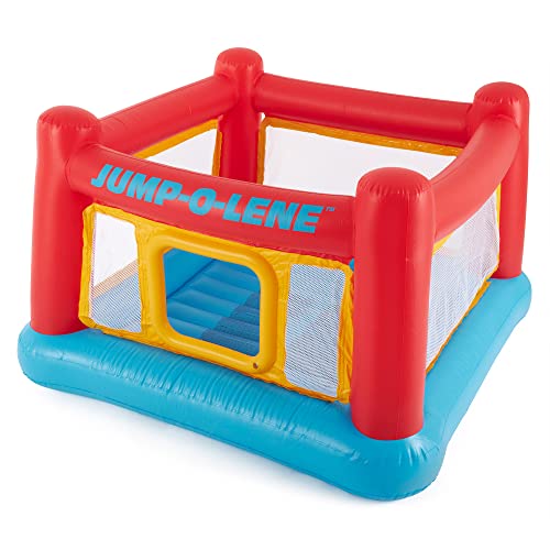 Inflatable Bounce Castle Trampoline with Crawl-Thru Door and Net U31033