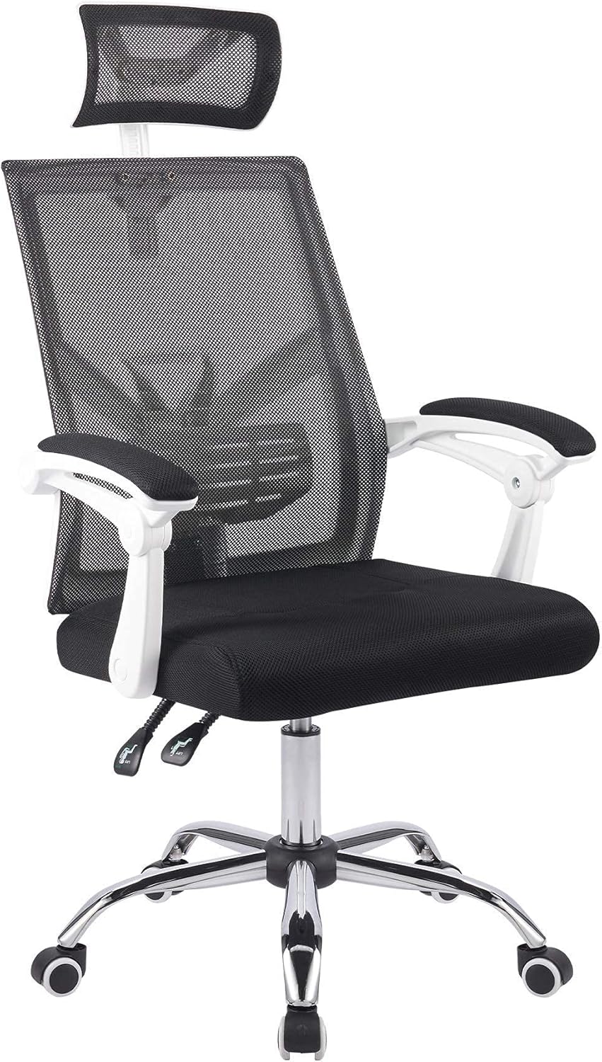 Black Ergonomic Mesh Office Chair with Lumbar Support P392204