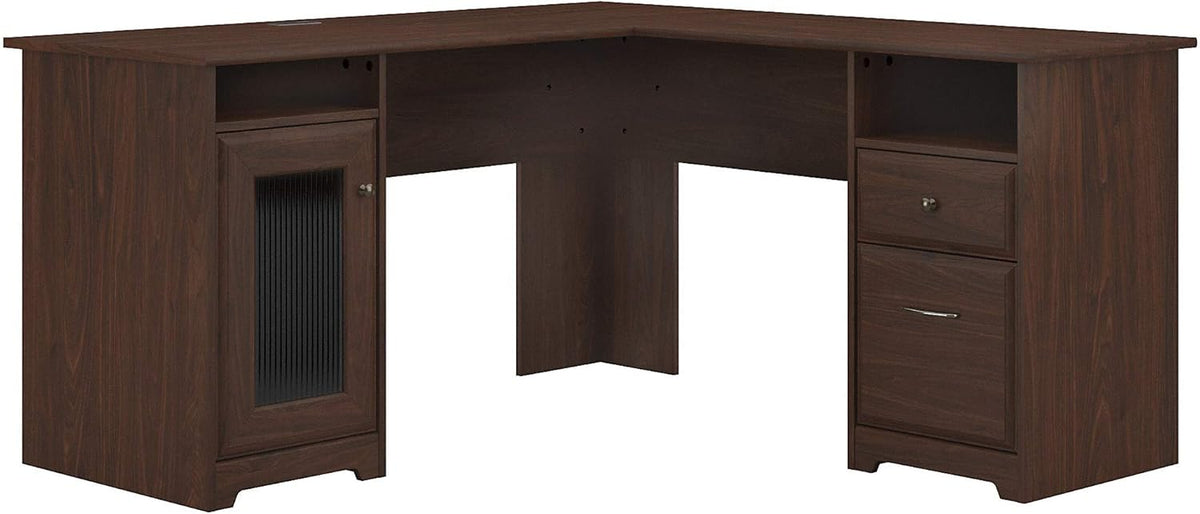 L Shape Desk, 60W, Ash Gray W703945