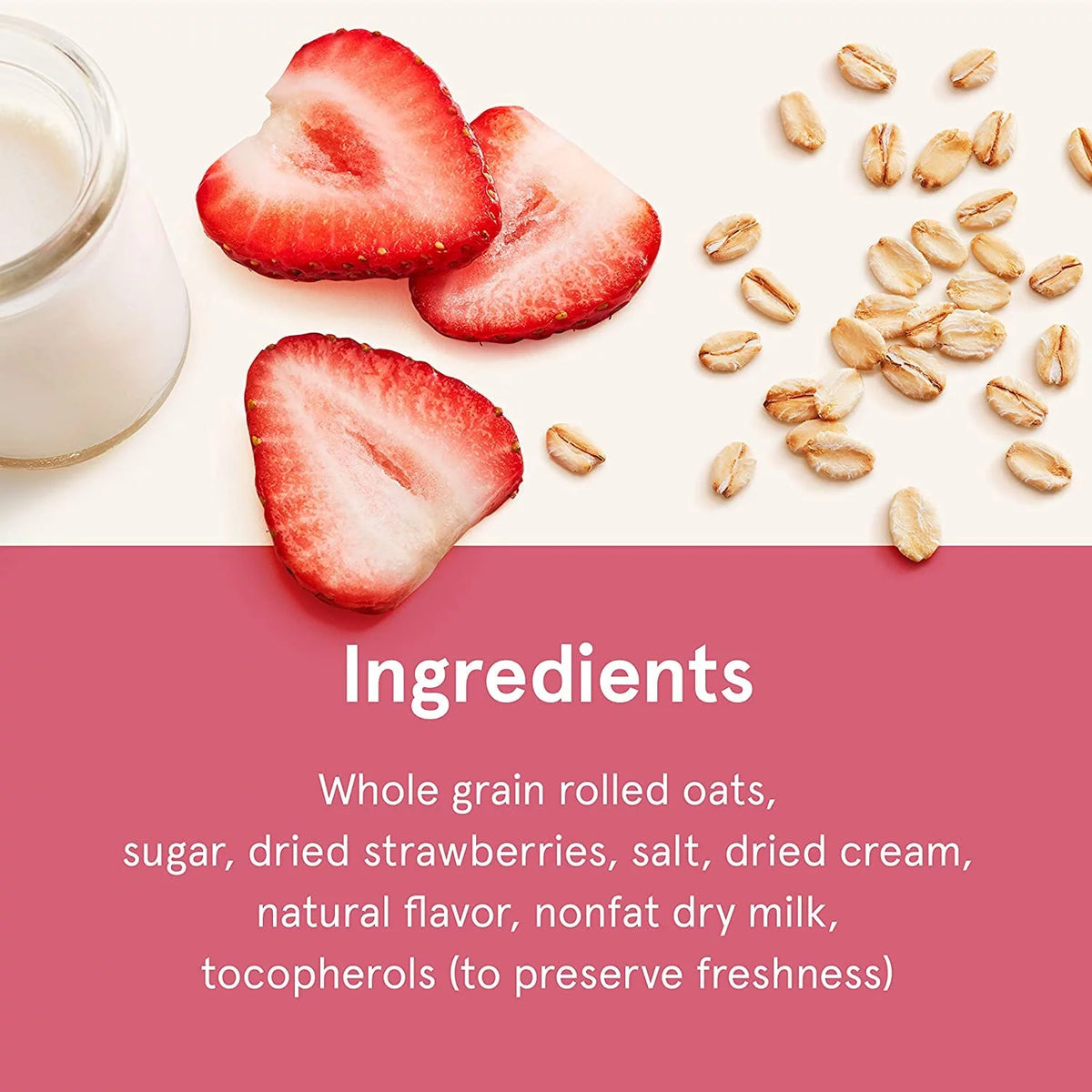 Strawberries & Cream Instant Oatmeal, 1.05 Oz, Pack Of 44 P91702