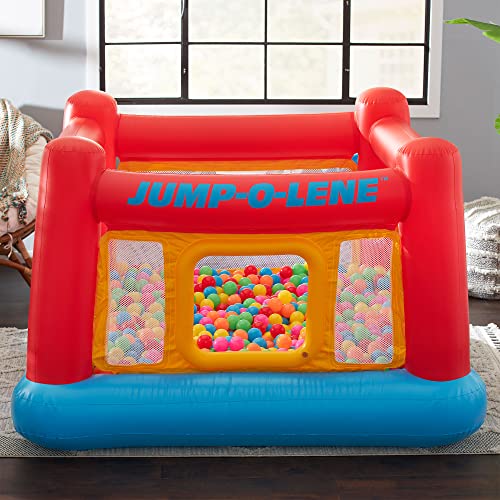 Inflatable Bounce Castle Trampoline with Crawl-Thru Door and Net U31033