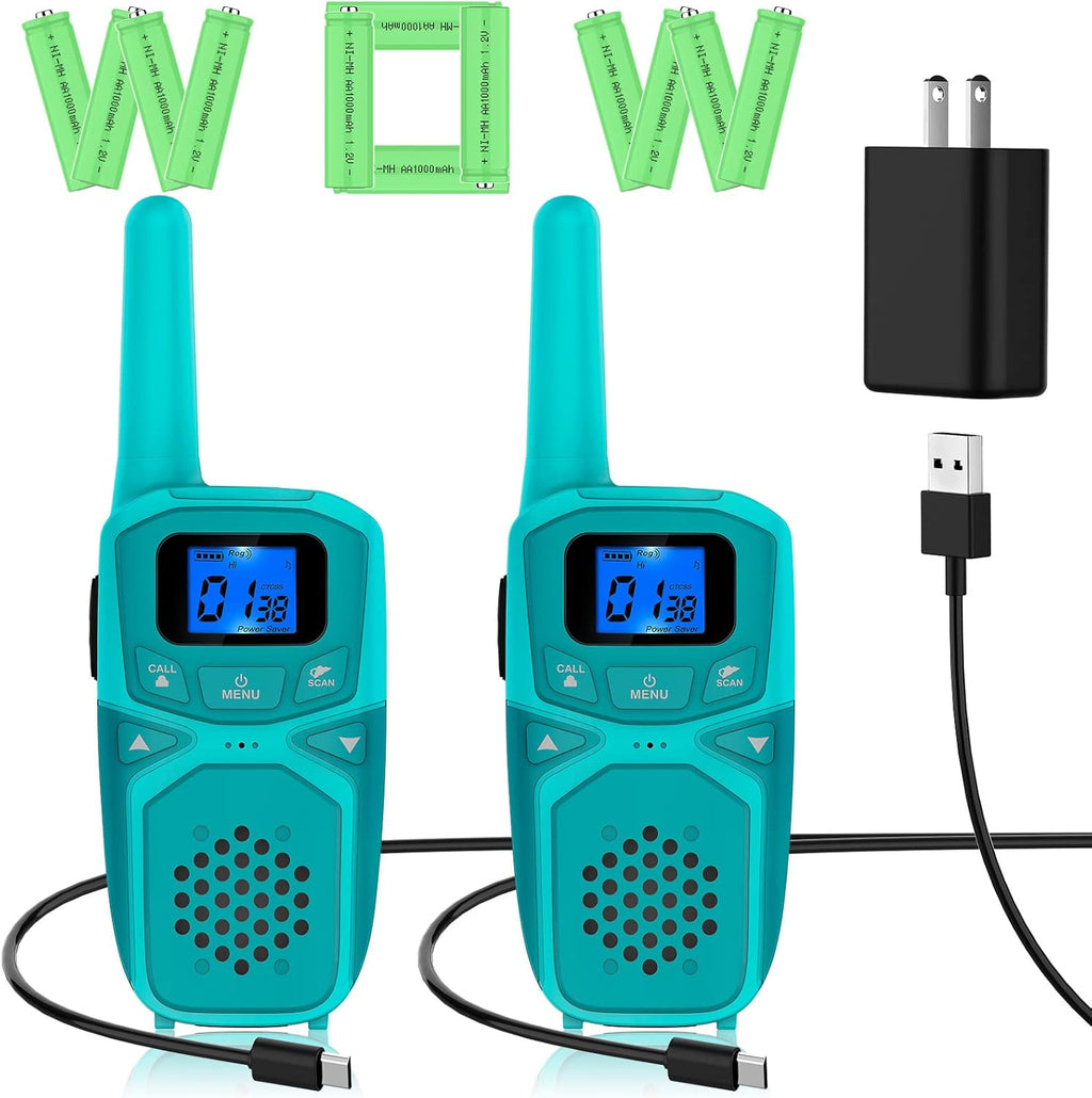 Rechargeable 4 Pack Walkie Talkies N501