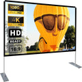 100 inch 16:9 Projector Screen with Stand and Carry Bag O688724