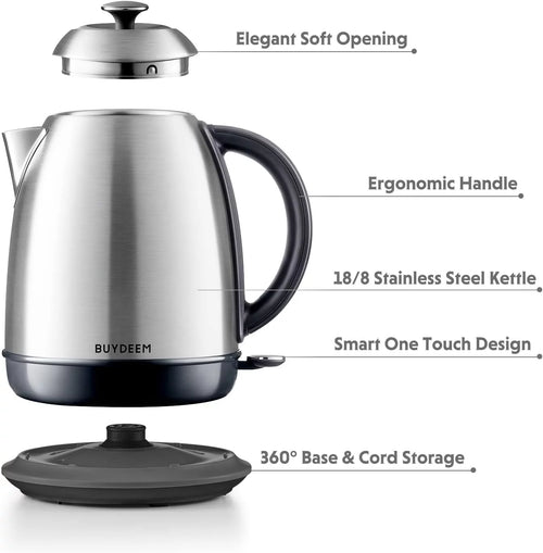 1.7L Stainless Steel Electric Kettle J979