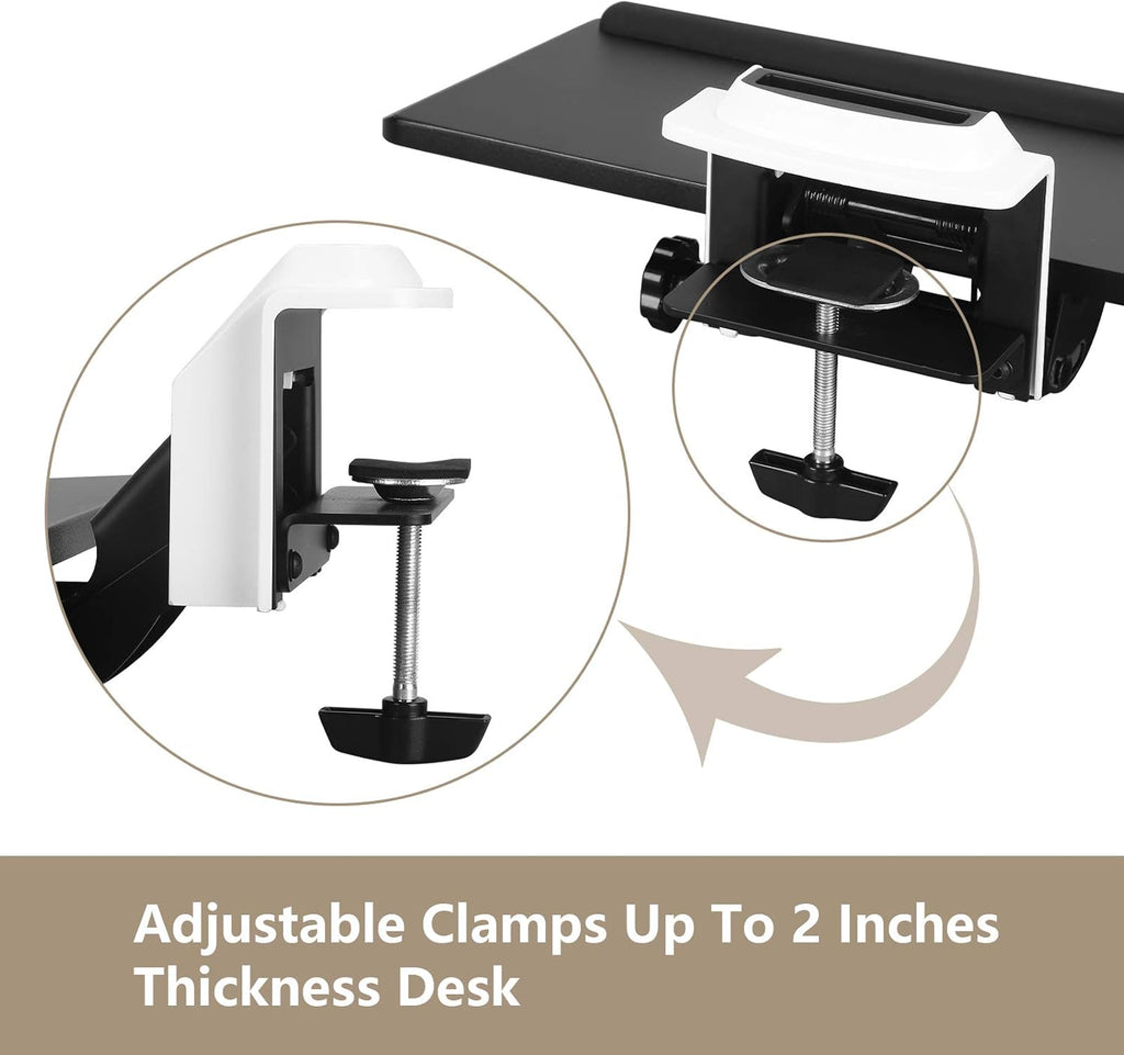 Adjustable Keyboard Tray with C Clamp Mount C8597