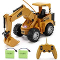Remote Control Excavator Toy 4WD 5 Channel 1:24 RC Construction Excavator with LED Light F763779