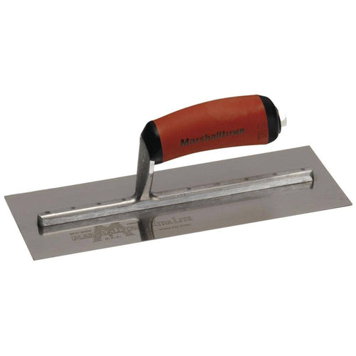 13 in. x 5 in. Stainless Steel Curved Finishing Trowel Y115133