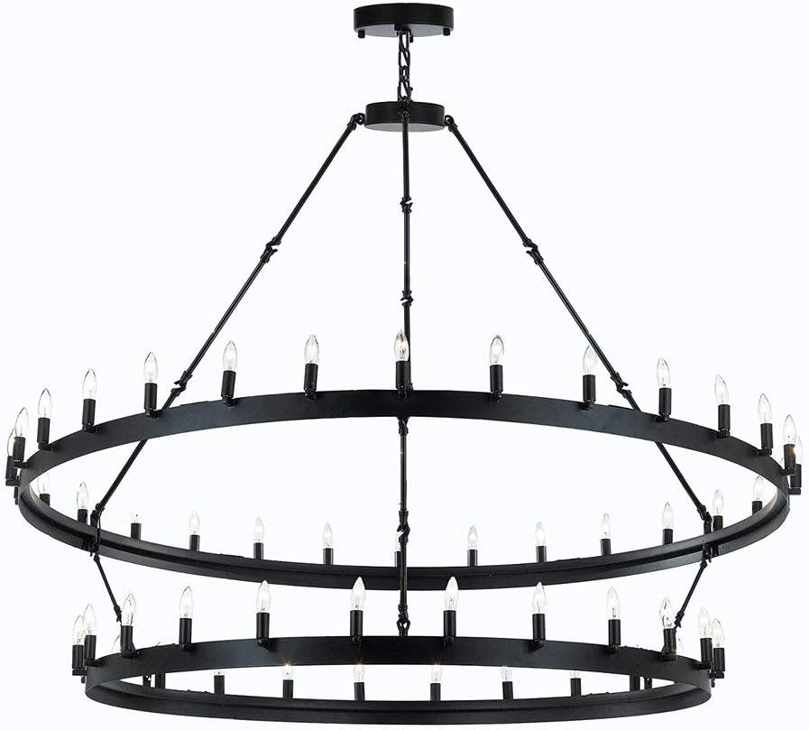 Wrought Iron Vintage Chandelier N49877