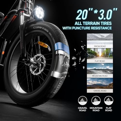 1000W 48V 30Ah Full Suspension Fat Tire Electric Bike D632089