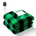 Red Plaid Electric Heated Throw Blanket D74838