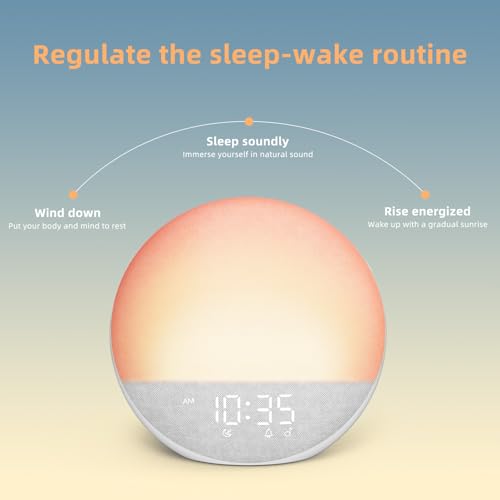 White Noise Machine Alarm Clock with Bluetooth Speaker H473