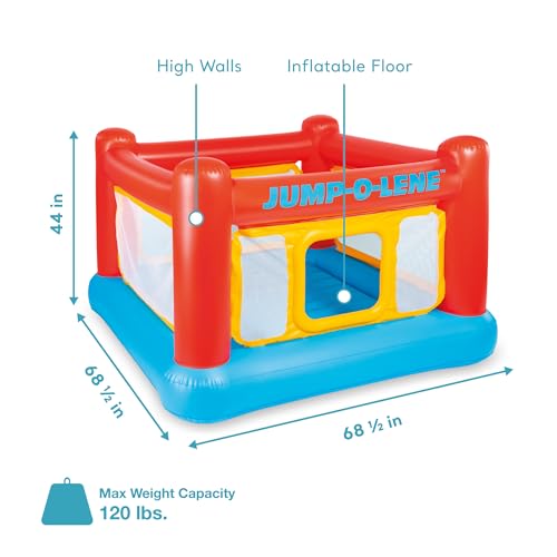 Inflatable Bounce Castle Trampoline with Crawl-Thru Door and Net U31033