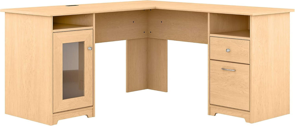 L Shape Desk, 60W, Ash Gray W703945