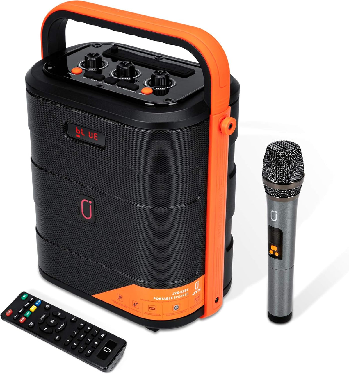 Rechargeable Portable Bluetooth Karaoke Machine with Microphone W884132