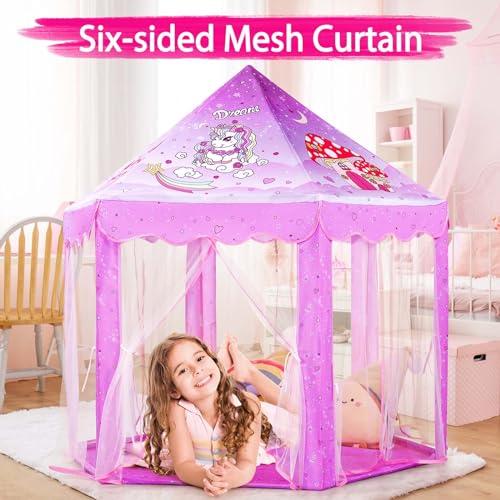 Princess Tent Playhouse with Star Lights, 55'' x 53'' M25892