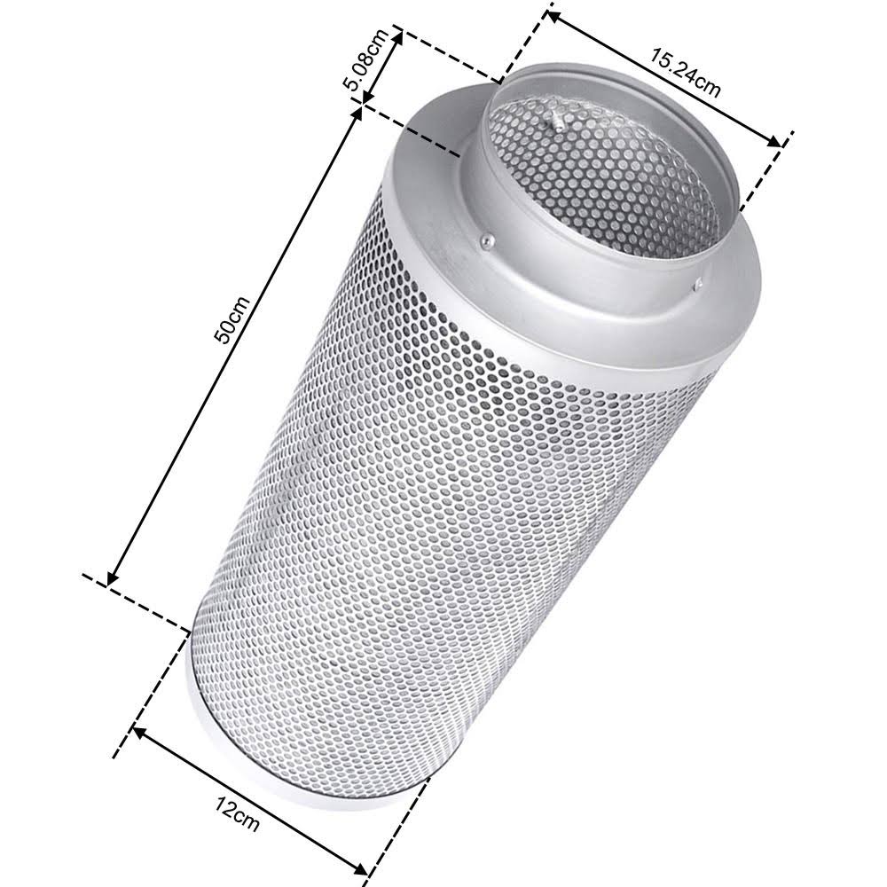 6x22 Hydroponic Coconut Shell Carbon Filter B411