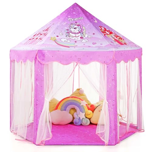 Princess Tent Playhouse with Star Lights, 55'' x 53'' M25892