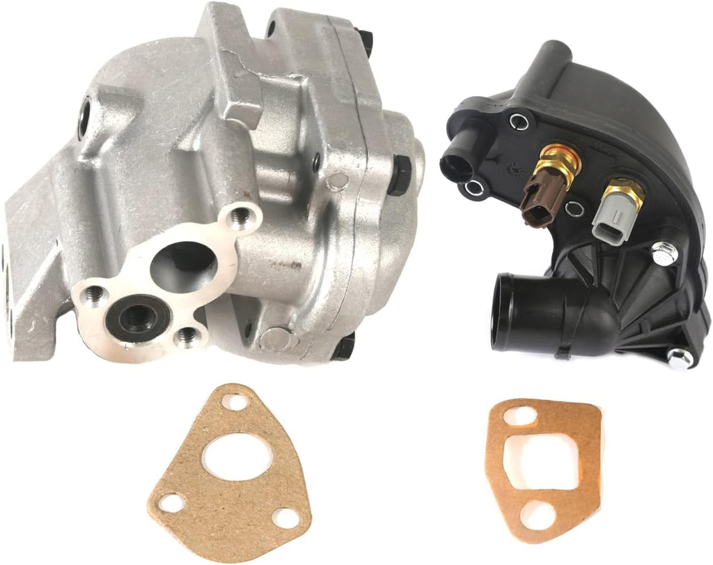 Engine Oil Pump and Thermostat Housing Pack of 2 V19887