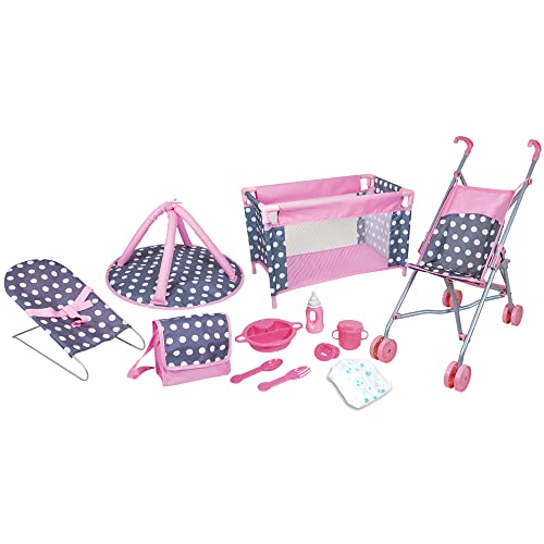 5 Piece Doll Nursery Play Set with Accessories R713285