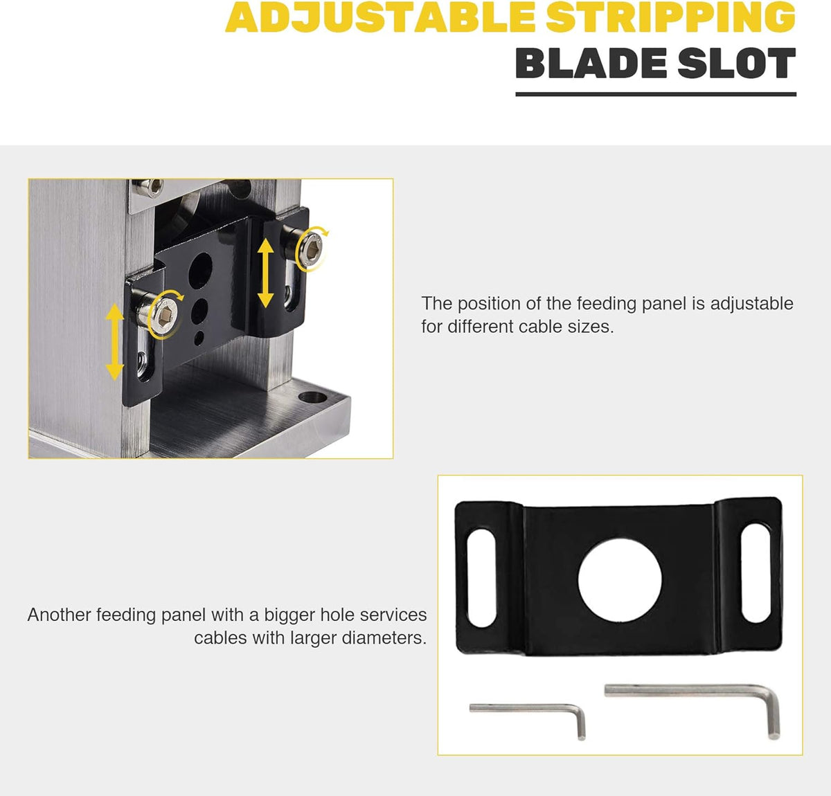 Manual Scrap Wire Stripping Machine, Copper Wire Peeler, Compact Portable Aluminum Alloy F4007