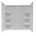 3-Piece Direct-to-Stud Shower Wall in Arctic White J7588