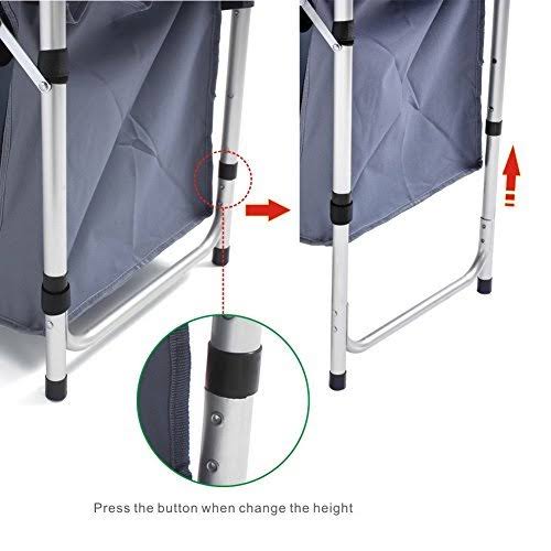 Camping Table with Adjustable Legs H82895