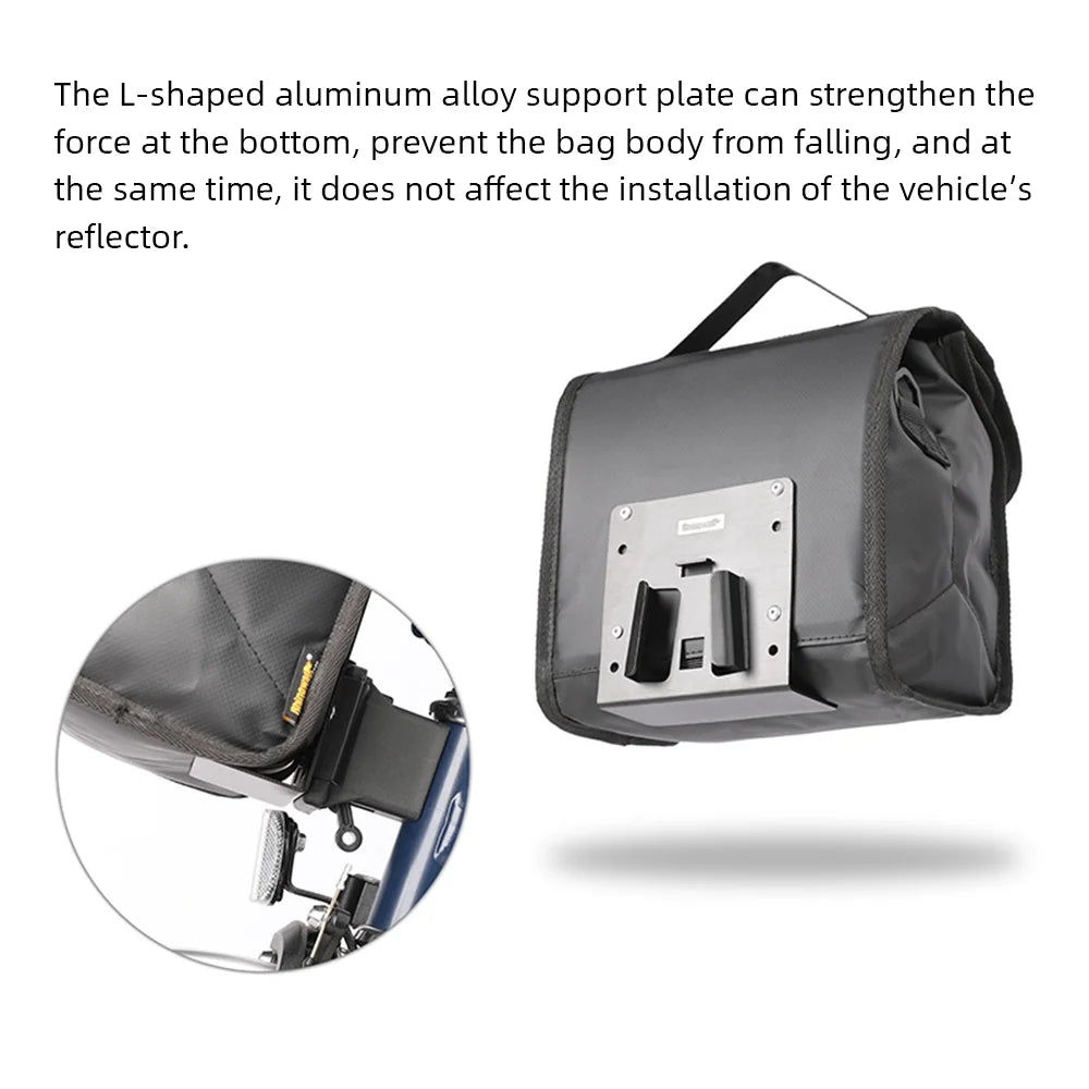 Insulated Folding Bike Handlebar Bag with Rain Cover O21250