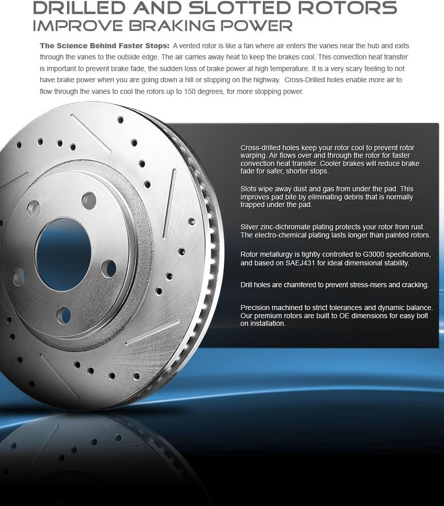 FRONT 326.39mm + REAR 323.2mm D/S 8 Lug Rotors A17480