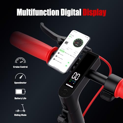 Electric Scooter with Seat and 3L Bag, 20 Miles Range, 450W Motor, 8.5" Pneumatic Tire Q50869