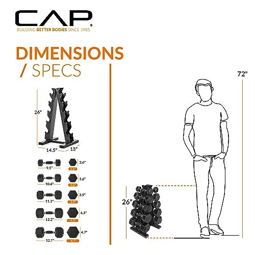 Dumbbell Set with Rack M4535