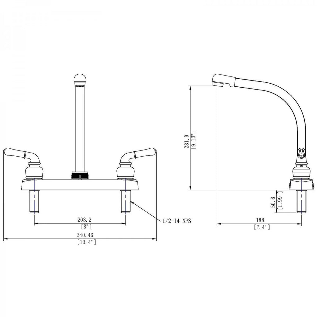 High Rise Stainless Steel Kitchen Sink Faucet N949362
