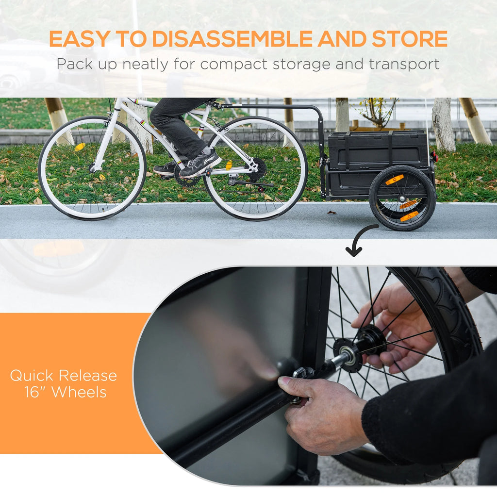 Bike Trailer Wagon with Removable Storage Box S588