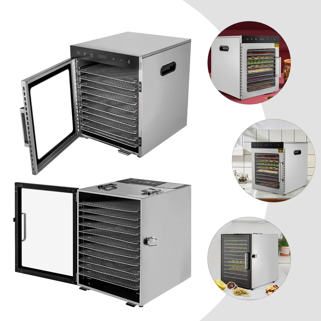 10-Tray Stainless Steel Food Dehydrator V2431