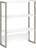 White Bookcase Hutch L120