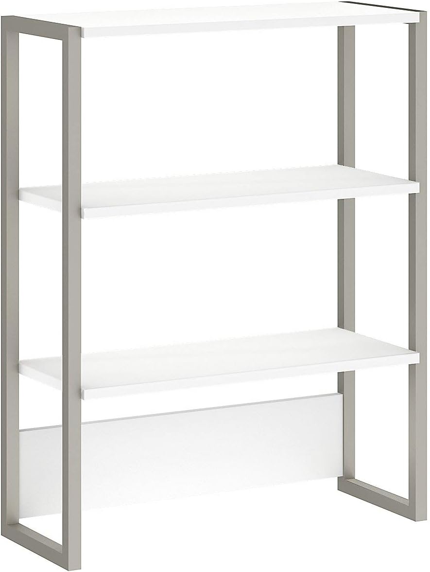 White Bookcase Hutch L120