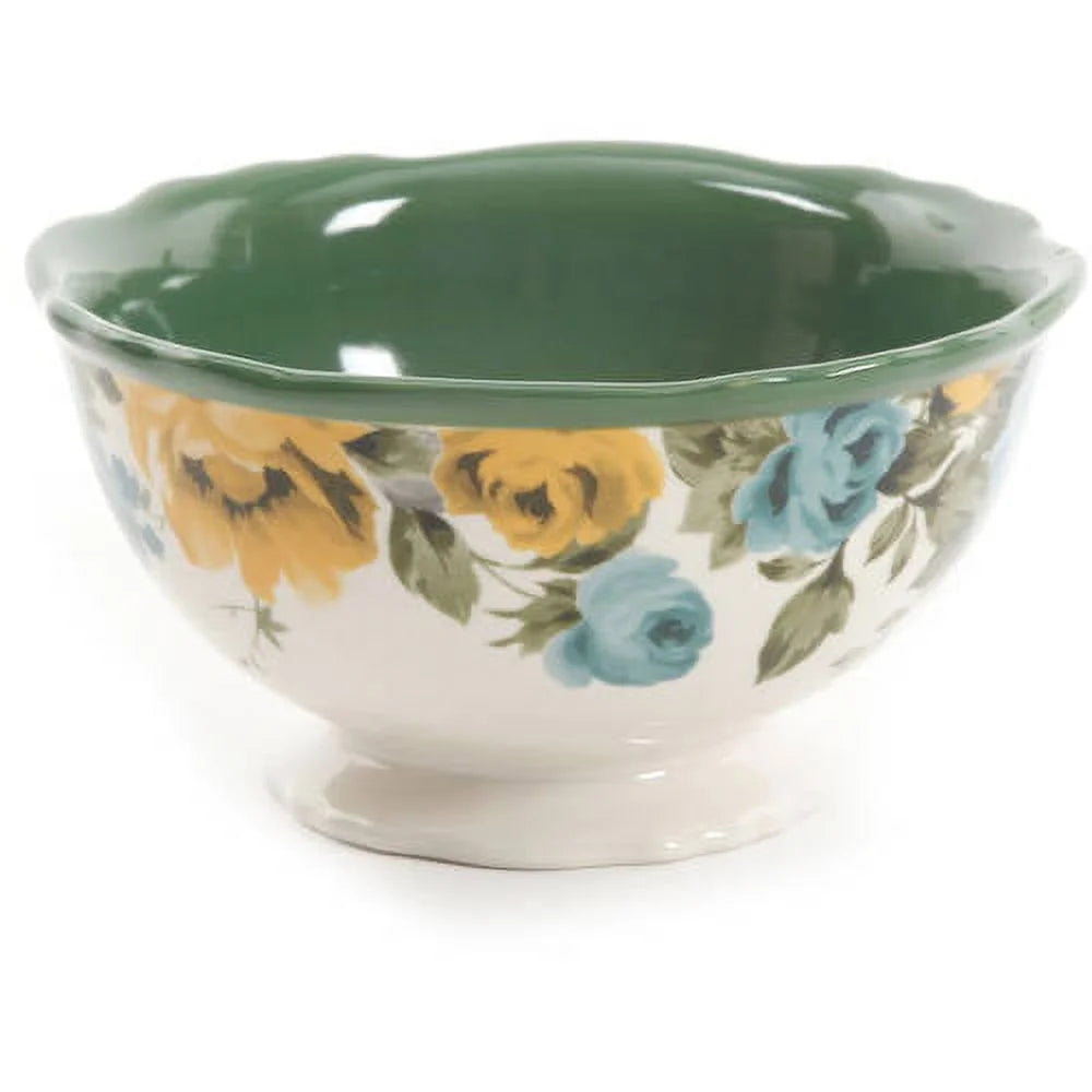 Green Ceramic 12-Piece Dinnerware Set C617220