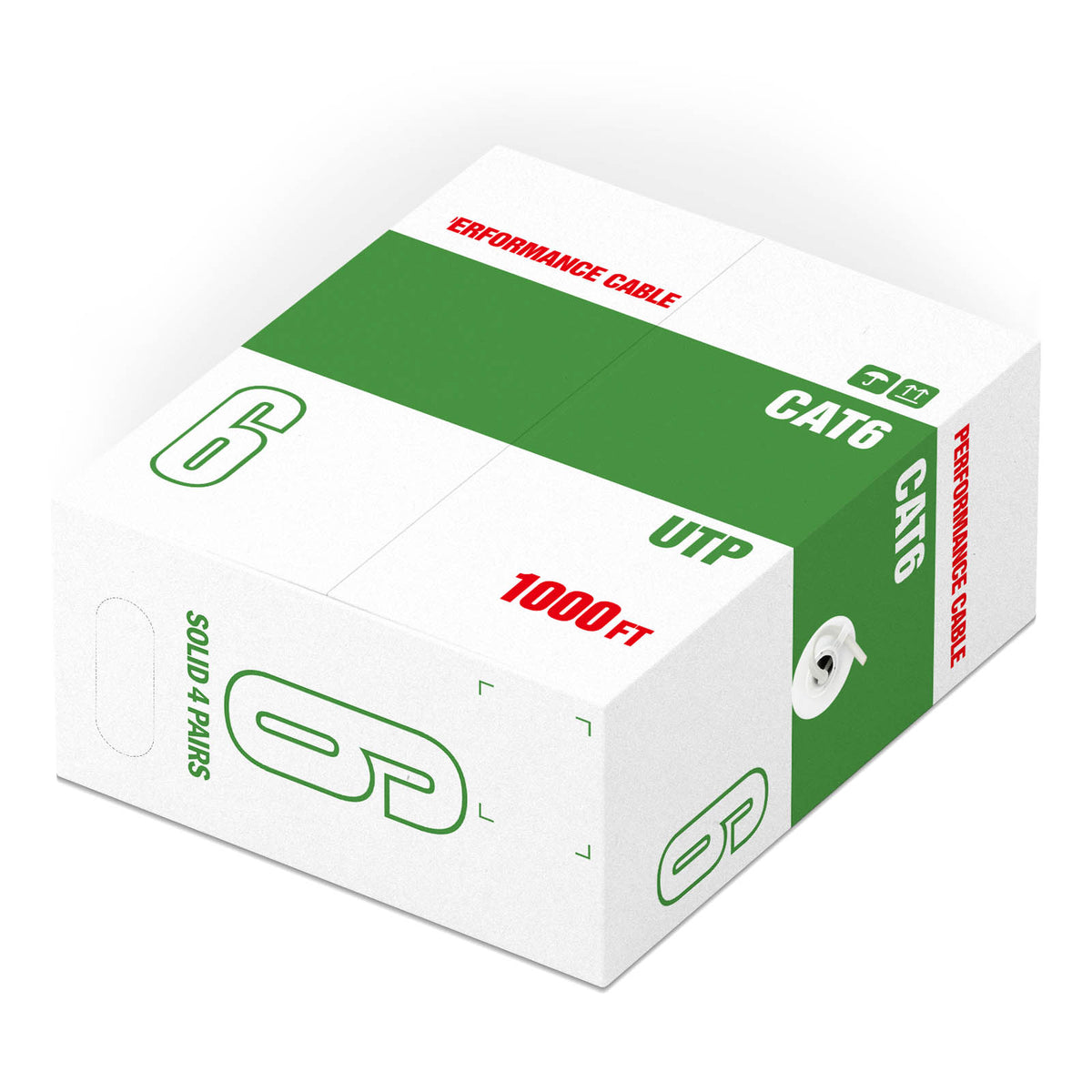 Cat6 Cable 1000ft 23AWG Solid Bare Copper UTP Y2264