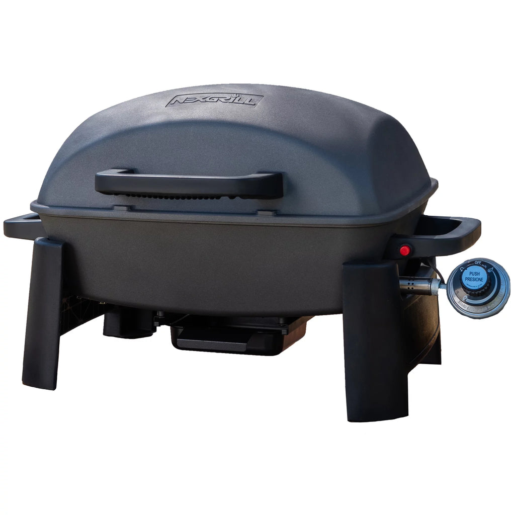 1 Burner Cast Aluminum Tabletop Propane Gas Grill Black G73656