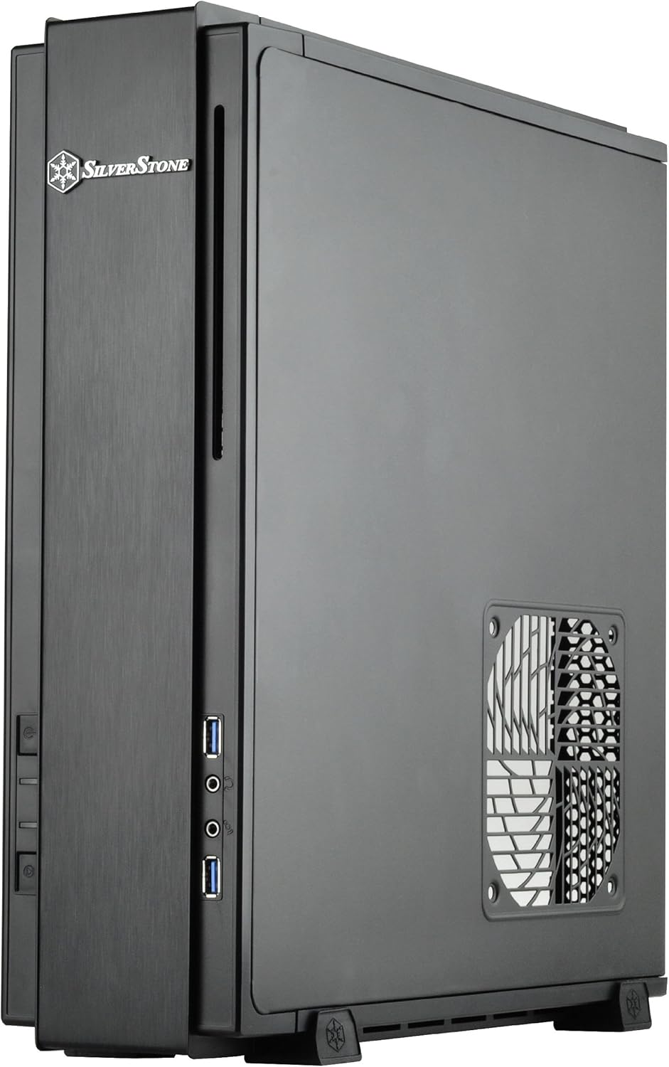 Black Mini-ITX/DTX SFX Computer Case with PCI-E Riser Card Z534