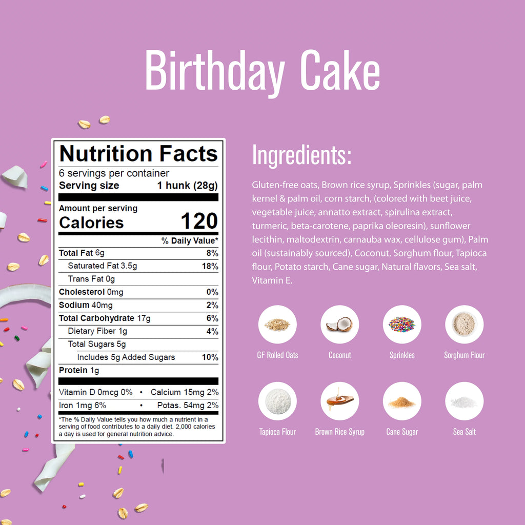 Gluten Free Vegan Birthday Cake Cookies 6 oz 6 Count P235