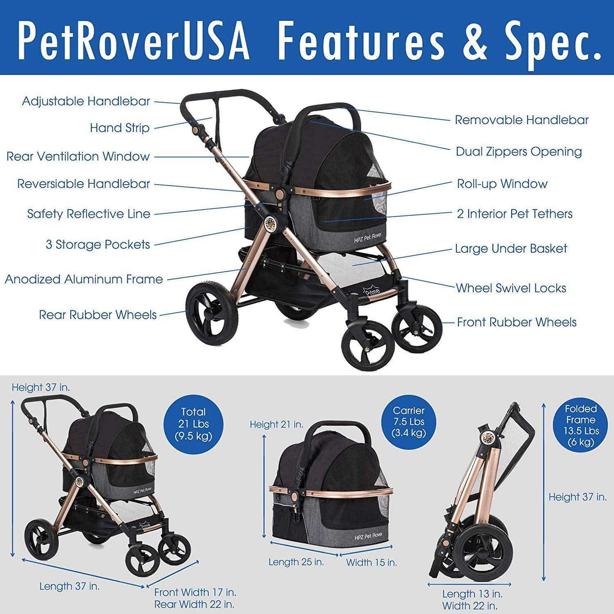 Pet Stroller A6193